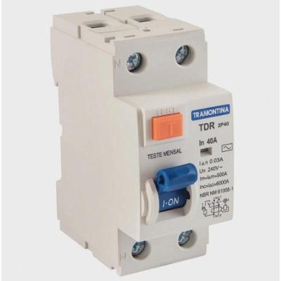 Interruptor Tdr-40 2P 40 A 30 Ma 6 Ka Tramontina