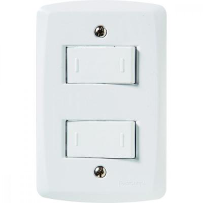 2 Interruptores Paralelos 10 A 250v Lux2 Branco