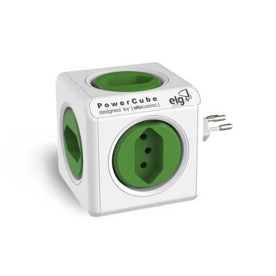 Powercube Original Pwc-r5 Elg Verde 5 Tomadas