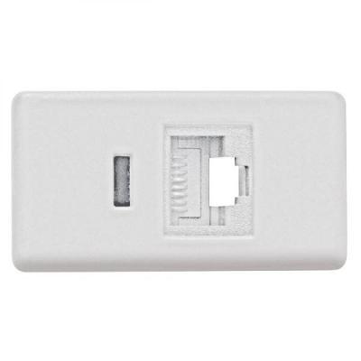 Módulo Tomada de Transmissão de Dados Rj 45 Cat 6 Branco