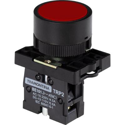 Botão De Impulso Tramontina Trp2-Ea42 1Na Vermelho