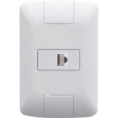 Conjunto 4x2 Com 1 Tomada Telefone Rj11 Tramontina Aria Branco Tramontina