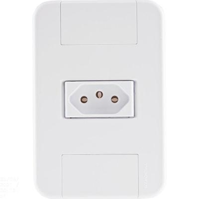 Conjunto 4x2 Com 1 Tomada 2p+t 10 A 250 V Tramontina Tablet Branco Tramontina