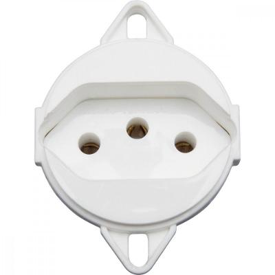 Tomada 2p+t para Tampa de Piso Tramontina 20 A 250 V Branca