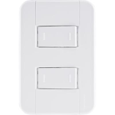 Conjunto 4x2 com 2 Interruptores Paralelos 10A 250V