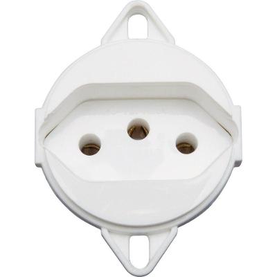 Tomada 2p+t Para Tampa De Piso Tramontina 10 A 250 V Branca Tramontina