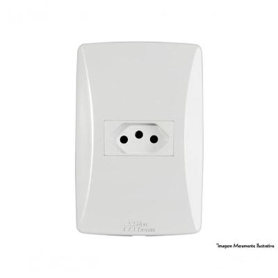 Tomada Petra 2P+T Horiz C/Pl 10A 250V 39032