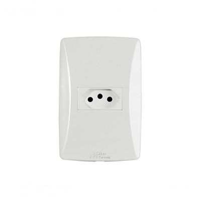 Tomada Petra 2P+T Horiz C/Pl 20A 250V 39028