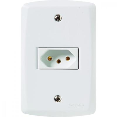 Conj 4x2 1 Tomada 2p+t 20 A 250 V Tramontina Lux2 Branco