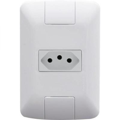 Conj 4x2 1 Tomada 2p+t Tramontina Aria 20 A 250 V Branco