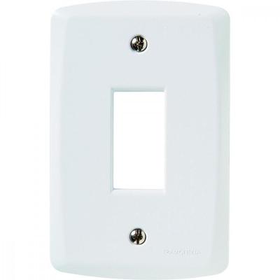 Placa Vertical 1 Conector 4x2 Tramontina Lux² Blanca