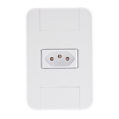 Conjunto 4x2 Com 1 Tomada 2p+t 20 A 250 V Tramontina Tablet Branco Tramontina