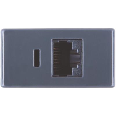 Módulo Para Tomada Para Transmissão De Dados Rj45 Cat. 6 Tramontina Grafite Tramontina