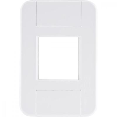Placa 2 Postos Juntos 4x2 Tramontina Tablet Branca