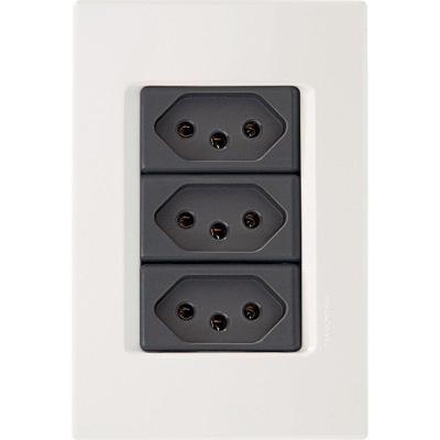 Conjunto 4x2 - 3 Tomadas 2p+t 20a 250v~ Tramontina