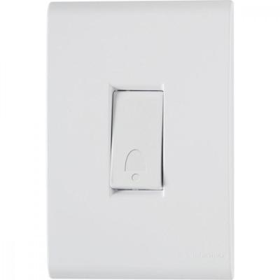 Conjunto 4X2 Com 1 Pulsador Campainha Liz 10 A 250 V Branco