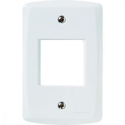 Placa 2 Postos Juntos 4x2 Tramontina Lux² Branca