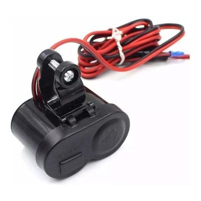 3 Tomada Usb P/ Moto Carregador Celular Gp Acendedor Cigarro