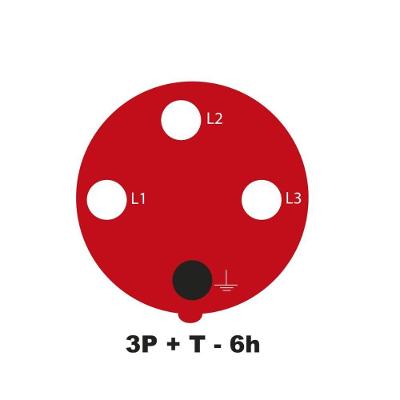 Tomada Acoplamento Industrial 3P T 63 A 380-415 Tramontina