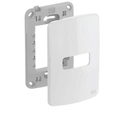 Placa Com Suporte 4X2 1 Posição Branco Composé