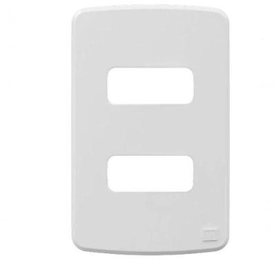 Placa Com Suporte 4X2 2 Posições Branco Composé