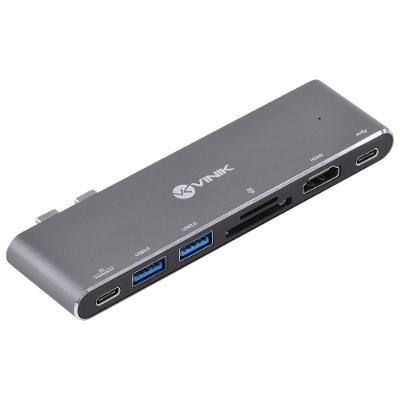 Hub Usb Tipo C Type C 7 Em 2 2 Usb 3.0 Cartao Sd Tf Hdmi