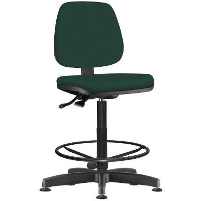 Cadeira Caixa Alta Giratória Job L02 Crepe Verde Musgo