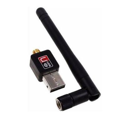 Adaptador De Rede Usb 2.0 Sem Fio 6dbi Wifi Wlan 600 Mbps