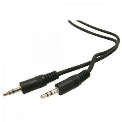 Cabo P2 Estereo + P2 Estereo Niquelado 1,8mt Preto Generico