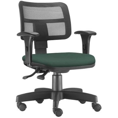 Cadeira Giratória Zip L02 Escritório Crepe Verde Musgo