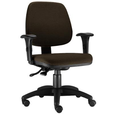 Cadeira Giratória Job Ergonomica Escritório Marrom