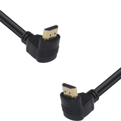 Cabo Hdmi 2.0 4k Hd 3d Conexao Ethernet Conectores 90* 2M