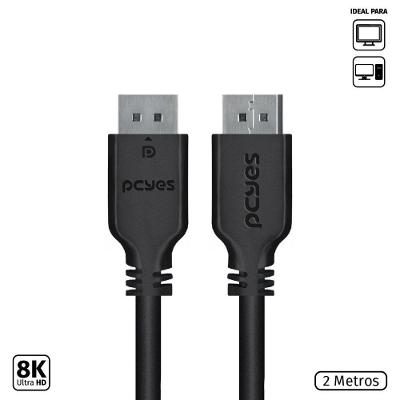 Cabo Displayport Macho Para Displayport Macho 2 Metros V1.2