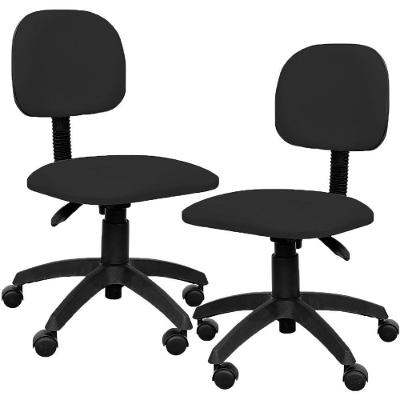 Kit 2 Cadeiras De Escritório M2 Corano Preto