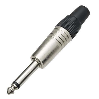 Plug P10 Mono Metal com Corpo Plastico Preto