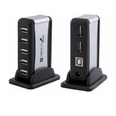 Mini Hub Usb 2.0 com 7 Portas em Torre com Fonte de Alimentação
