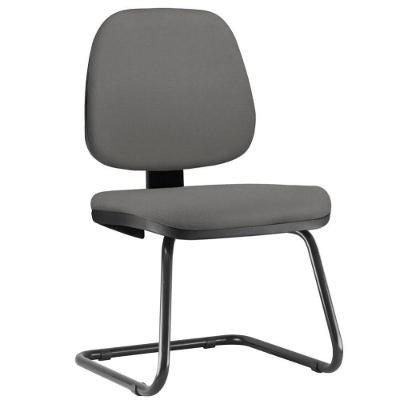 Cadeira Para Escritório Job L02 Fixa Crepe Cinza
