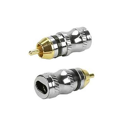 Plug Rca Metal Com Anel Preto Pgrc0028 Storm Pct / 10