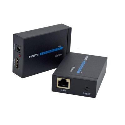 Extensor Hdmi Cat5 Cat6 Hdmi 1080p 60 Metros de Alcance Fontes Bivolt