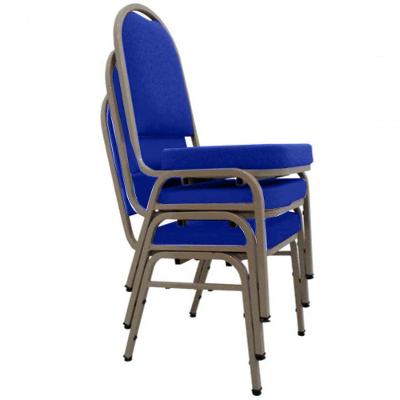 03 Cadeiras Para Hotel E Auditório Linha Hotel Azul