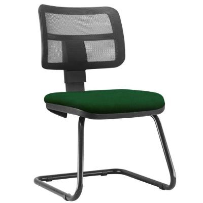 Cadeira De Escritório Fixa Zip L02 Crepe Verde Musgo