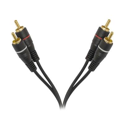 Cabo De Audio Evus Standard C-017 Gold 2rca+2rca Macho 1,5m