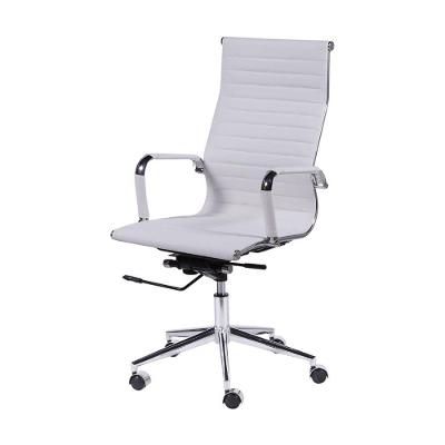 Cadeira De Escritorio Eames Esteirinha Alta Pu Branca