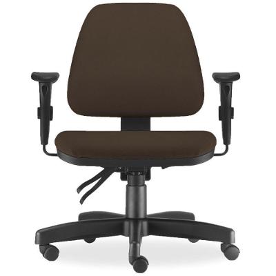 Cadeira De Escritório Giratória Sky L02 Suede Marrom