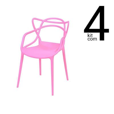 Conjunto 4 Cadeiras Allegra Rosa