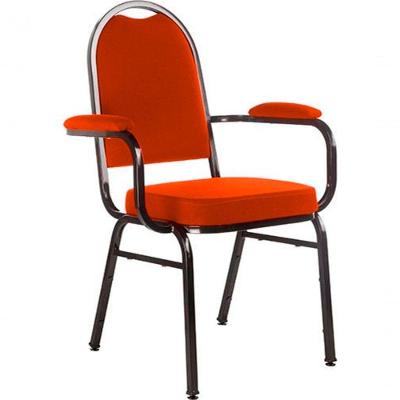 Cadeira Com Braços Para Auditórios Linha Hotel Laranja