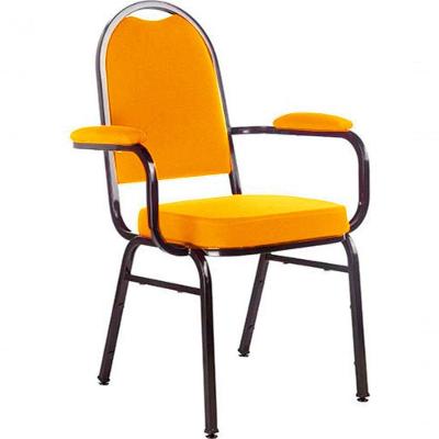 Cadeira Com Braços Para Auditórios Linha Hotel Laranja