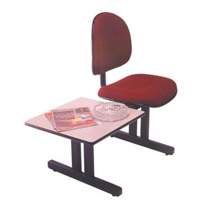 Cadeira Executiva E Mesa Para Recepção Linha Office Vermelho