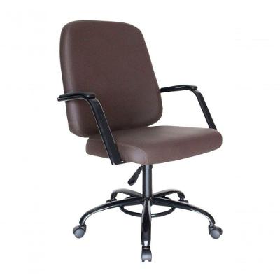 Cadeira Obesos Até 200kg Base Giratória Linha Obeso Marrom