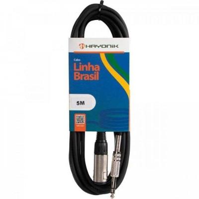 Cabo Extensor P10 (F) X P10 (M) Estéreo 5Mts Linha Brasil Ha